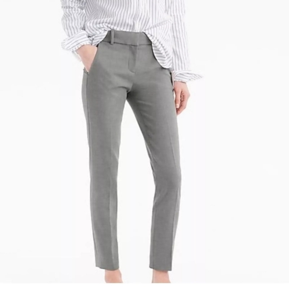 J. Crew 365 Gray Cameron Slim Cropped Pants Size 6 - Picture 2 of 9